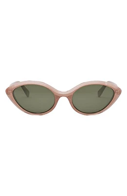 CELINE Cat Eye Sunglasses in /Green at Nordstrom