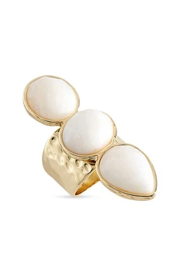 Nordstrom Three-Stone White Jade Ring White- Gold at Nordstrom,