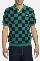 Nike Club Checkers Jacquard Polo Sweater at Nordstrom,