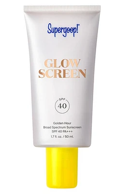 Supergoop! Glowscreen Broad Spectrum Sunscreen SPF 40 in Golden Hour at Nordstrom, Size 1.7 Oz