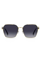 Marc Jacobs 58mm Gradient Square Sunglasses in Gold Black/Grey Shaded at Nordstrom