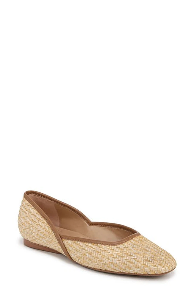 Naturalizer Cody Skimmer Flat Tan Straw at Nordstrom,