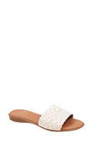 André Assous Nahala Featherweights Slide Sandal White at Nordstrom,