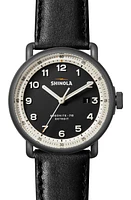 Shinola The Canfield Model C56 Leather Strap Watch