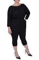 MAYES NYC Alex Jersey Crop Jumpsuit Black at Nordstrom,