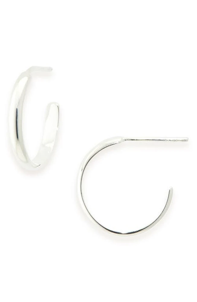 Madewell Delicate Collection Demi-Fine Small Hoop Earrings in Sterling Silver at Nordstrom