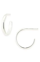 Madewell Delicate Collection Demi-Fine Small Hoop Earrings in Sterling Silver at Nordstrom