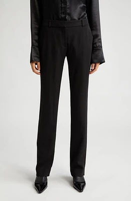 Acne Studios Pimmy Wool Blend Crepe Pants Black at Nordstrom, Us