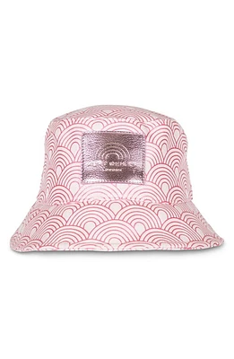 Kurt Geiger London Rainbow Print Bucket Hat in Pale Pink at Nordstrom