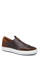 JOHNSTON & MURPHY COLLECTION Anson Lace to Toe Sneaker Dark Brown Sheepskin/Suede at Nordstrom,