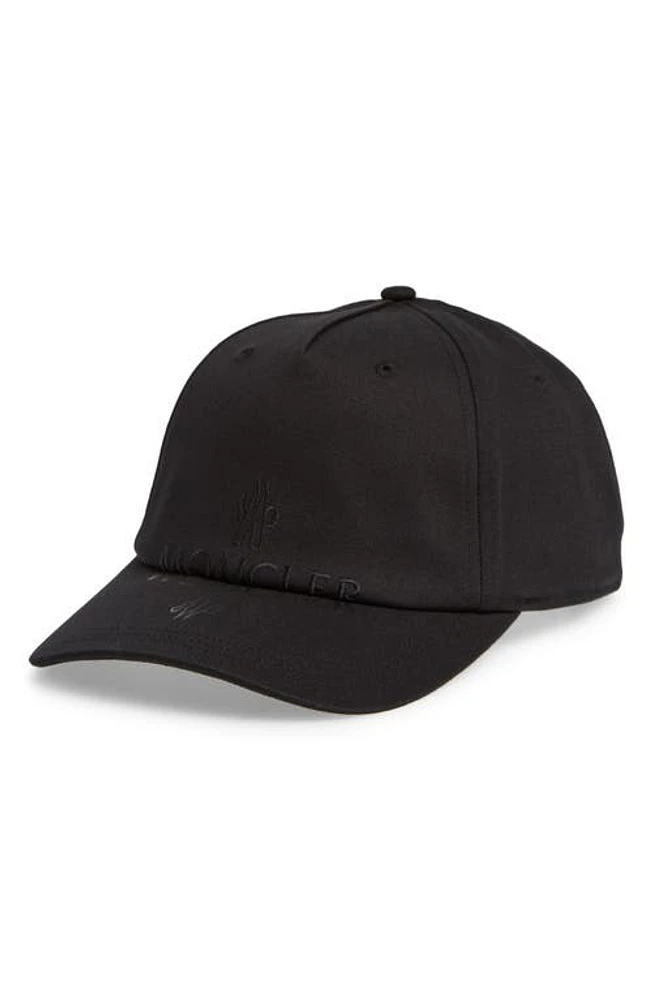 Moncler Logo Cotton Baseball Cap in Black at Nordstrom