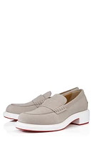 Christian Louboutin Urbino Calfskin Suede Loafer at Nordstrom,