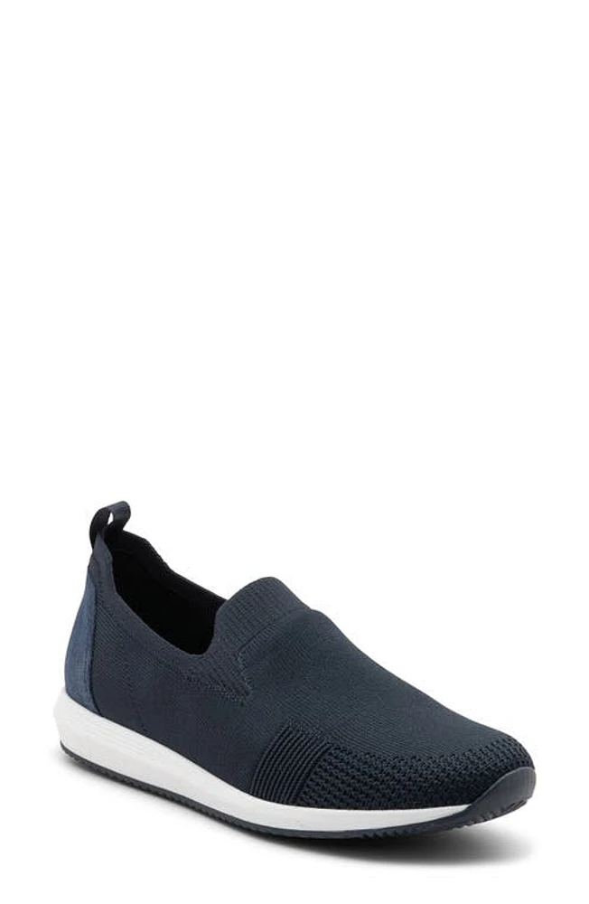 ara Leena II Slip-On Sneaker Navy Wovenstretch at Nordstrom,