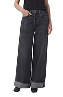 AGOLDE Dame Cuffed Organic Cotton Wide Leg Jeans Ditch at Nordstrom,