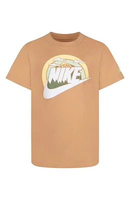 Nike Kids' Wilderness Futura Logo Graphic T-Shirt Amber/Brown at Nordstrom,