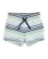 RuggedButts Boys UPF50+ Swim Shorties in Coastal Stripes at Nordstrom