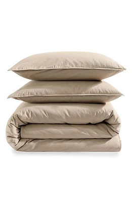 Calvin Klein Washed Percale Duvet & Shams Set in at Nordstrom