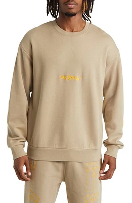 ICECREAM Cone Logo Embroidered Sweatshirt Chinchilla at Nordstrom,