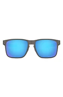 Oakley Holbrook 55mm Prizm Polarized Square Sunglasses in Matte Gunmetal/Prizm Sapphire at Nordstrom