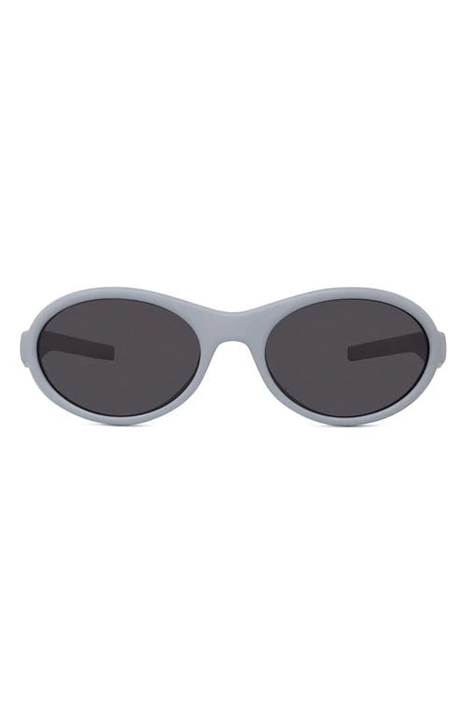 Givenchy GV Ride 55mm Oval Sunglasses in Grey/Other /Smoke at Nordstrom