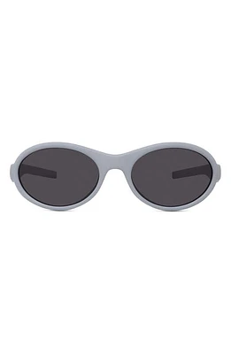 Givenchy GV Ride 55mm Oval Sunglasses in Grey/Other /Smoke at Nordstrom