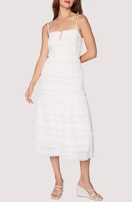 Lost + Wander Calla Lily Tiered Midi Dress Off White at Nordstrom,