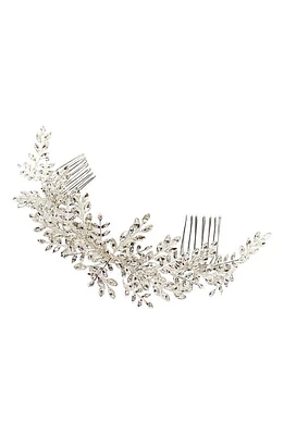 Brides & Hairpins Serena Crystal Hair Comb in Classic Silver at Nordstrom