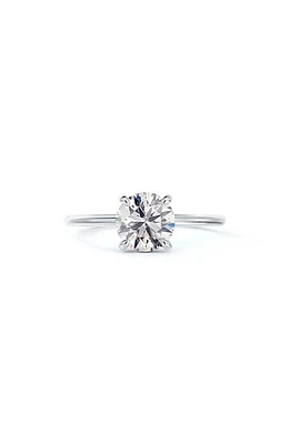 De Beers Forevermark Delicate Icon Setting Round Diamond Engagement Ring in Platinum-D0.70Ct at Nordstrom, Size 6.5