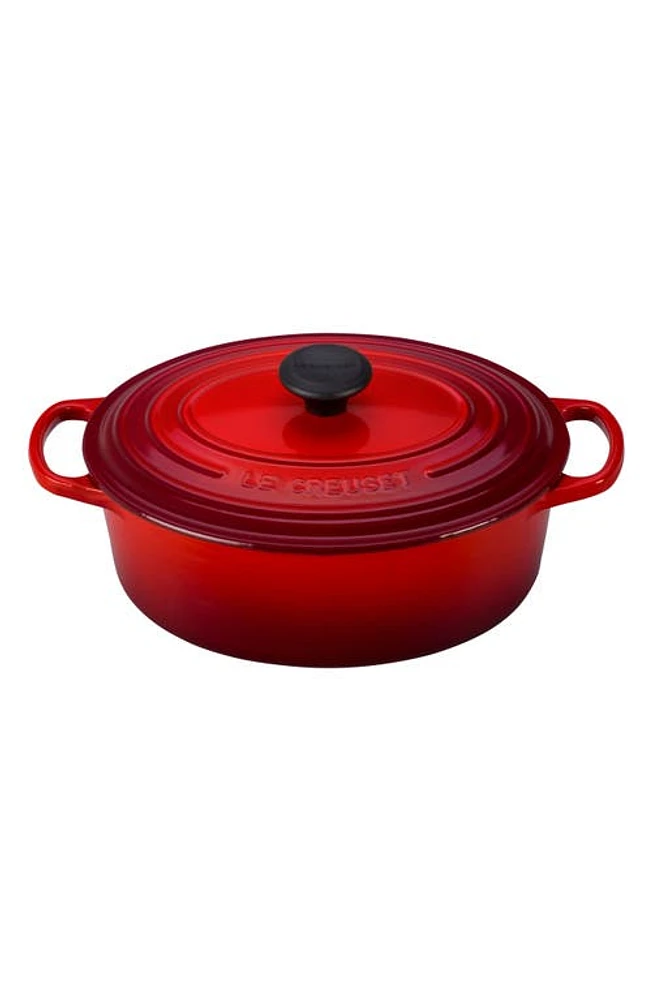 Le Creuset Signature 2.75 Quart Oval Enameled Cast Iron Dutch Oven in Cerise at Nordstrom