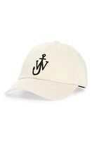 JW Anderson Embroidered Anchor Logo Baseball Cap in Natural at Nordstrom