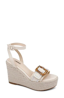 L'AGENCE Aurore Ankle Strap Espadrille Platform Wedge Sandal at Nordstrom,