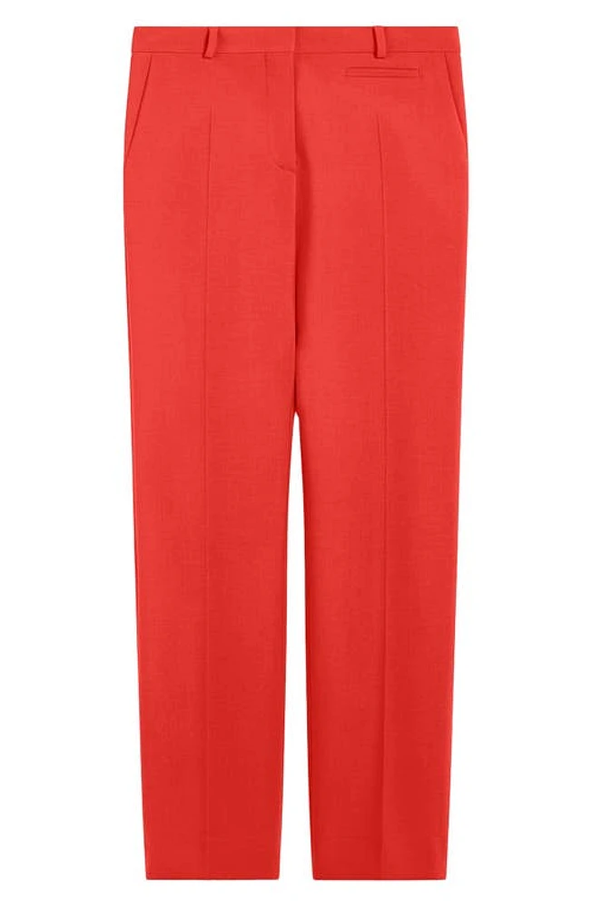 SPORTMAX Stretch Wool Pants Coral at Nordstrom,