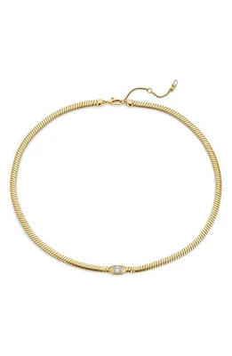 Nadri Omega Collar Necklace in Gold With Clear at Nordstrom