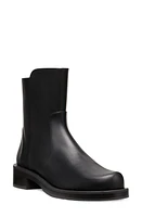 Stuart Weitzman 5050 Bold Zip Bootie Black Sport Calf at