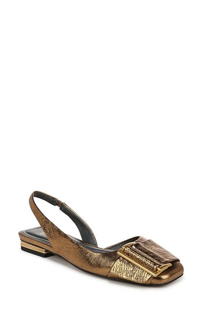 Sarto by Franco Tracy Slingback Half D'Orsay Flat Bronze at Nordstrom,