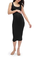 HATCH The Body Maternity Midi Tank Dress Black at Nordstrom,