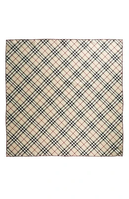 burberry Check Silk Twill Scarf Scarf in Stone at Nordstrom