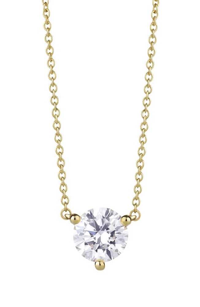 LIGHTBOX -Carat Lab Grown Diamond Necklace in White/14K White Gold at Nordstrom