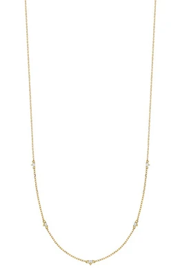 Bony Levy Liora Diamond Station Necklace in 18K Yellow Gold at Nordstrom, Size 20