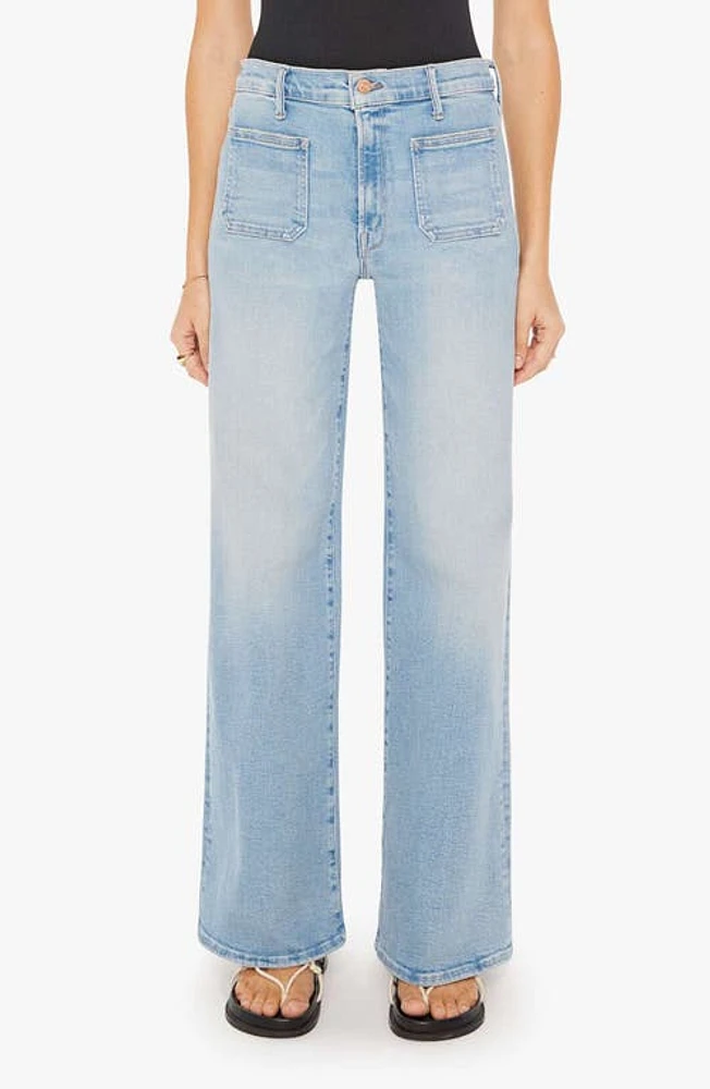 MOTHER Undercover Sneak Patch Pocket Wide Leg Jeans California Cruiser at Nordstrom,