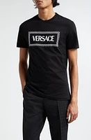 Versace Embroidered Logo Cotton Jersey T-Shirt at Nordstrom,