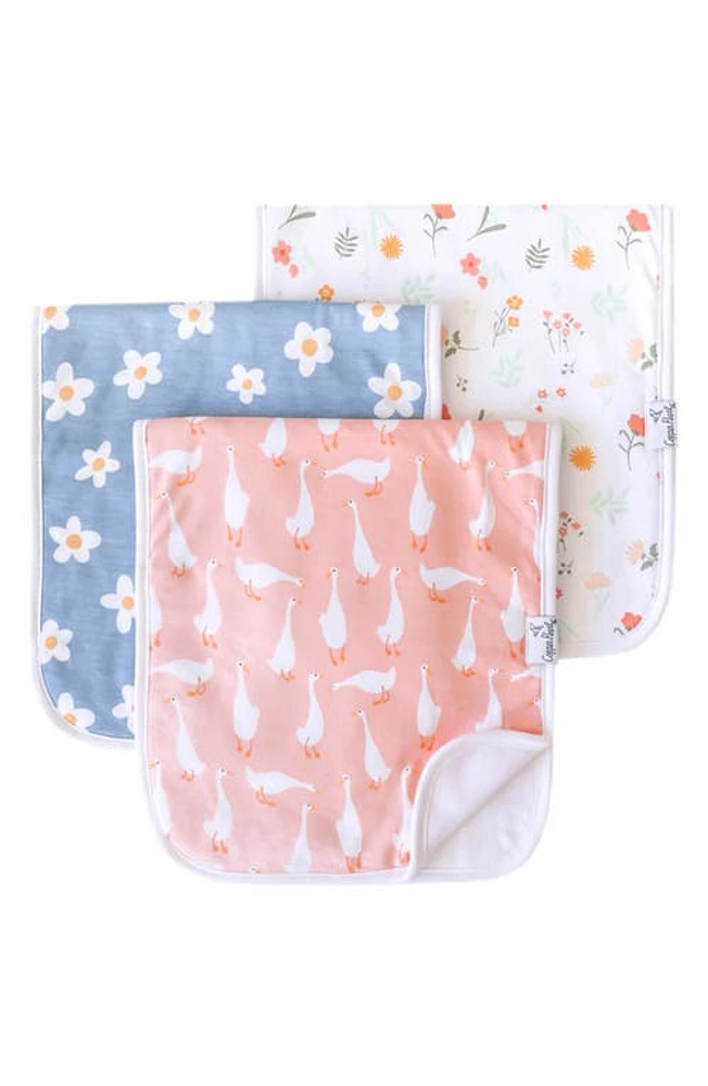 Copper Pearl Assorted 3-Pack Burp Cloths in Pink at Nordstrom