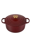 Le Creuset Signature 4.5-Quart Round Enamel Cast Iron Dutch Oven in Rhone at Nordstrom, Size 4.5 Qt