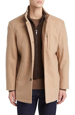 Johnston & Murphy Upton Bib Insert Car Coat Camel at Nordstrom,