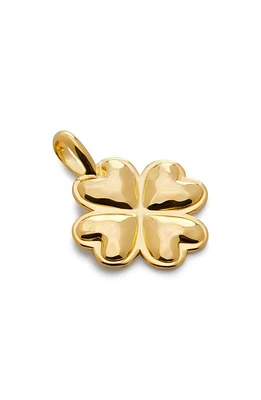 Monica Vinader Clover Pendant Charm in 18Ct Gold Vermeil at Nordstrom