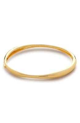 Monica Vinader Nura Reef Thin Bangle 18Ct Gold Vermeil/Ster Silver at Nordstrom