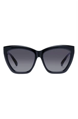 Le Specs Vamos 57mm Cat Eye Sunglasses in Black at Nordstrom