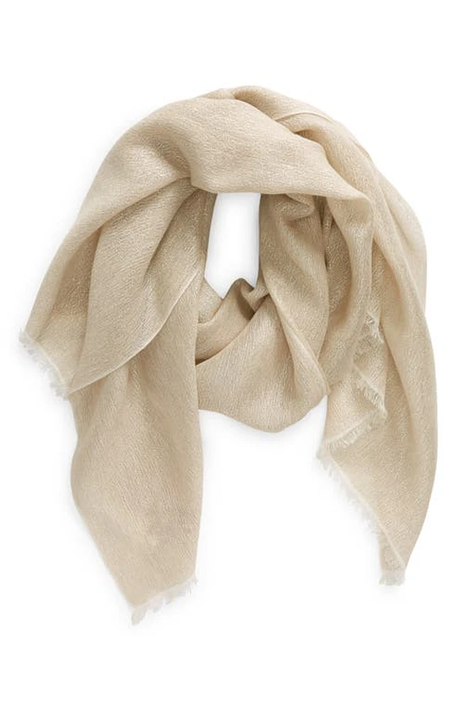 JANE CARR The Summer Cosmos Cashmere Blend Scarf in Rice at Nordstrom