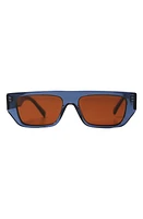 Wisdom Frame 15 52mm Rectangular Sunglasses in Indigo at Nordstrom