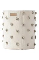 Pehr Pompom Canvas Hamper in Grey at Nordstrom